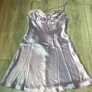 Hello Molly purple silk dress || size: small